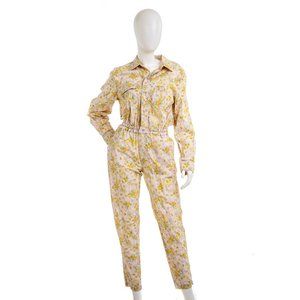 CYNTHIA ROWLEY Floral Print Jumpsuit SMALL